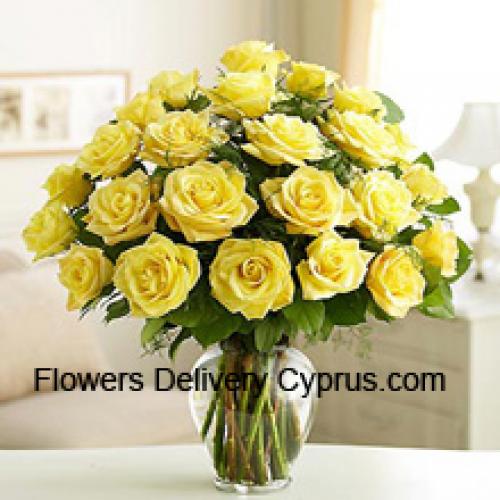 24 Divine Yellow Roses