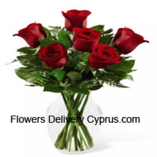 Cute 6 Red Roses