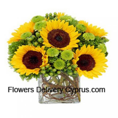 Pretty Sunflowers in Vase