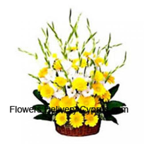 Yellow Gerberas with Assorted Flowers