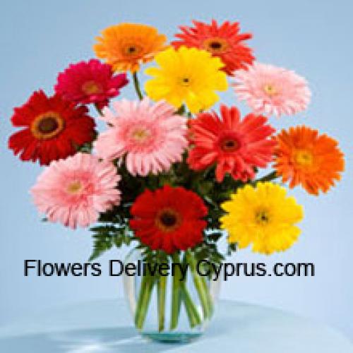 12 Sweet Mixed Gerberas