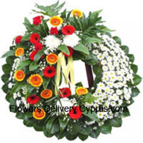 Attractive Assorted Flower Wreath